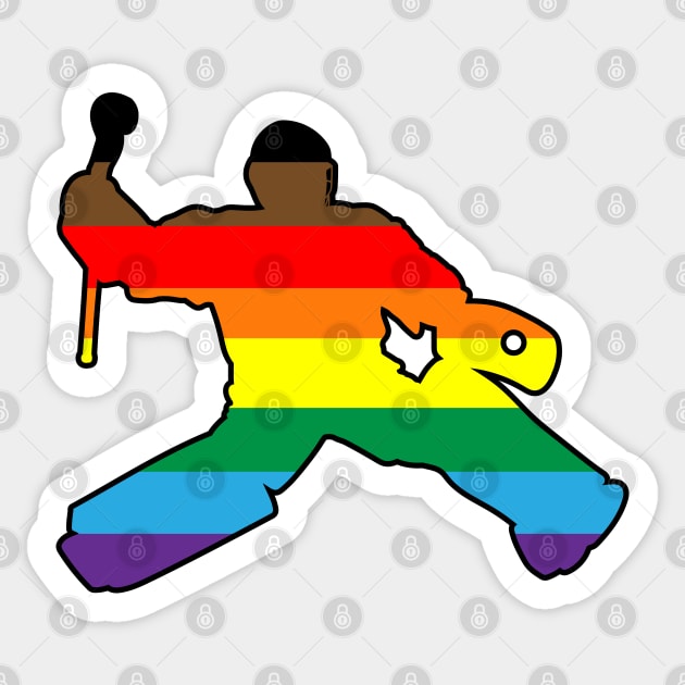 Field Hockey Goalie: QPoC Pride Sticker by ziafrazier